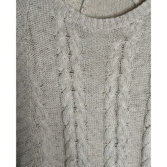 Banana Republicans Wool Blend Sweater Acrylic Oatmeal Marled Size Small - Picture 2 of 8